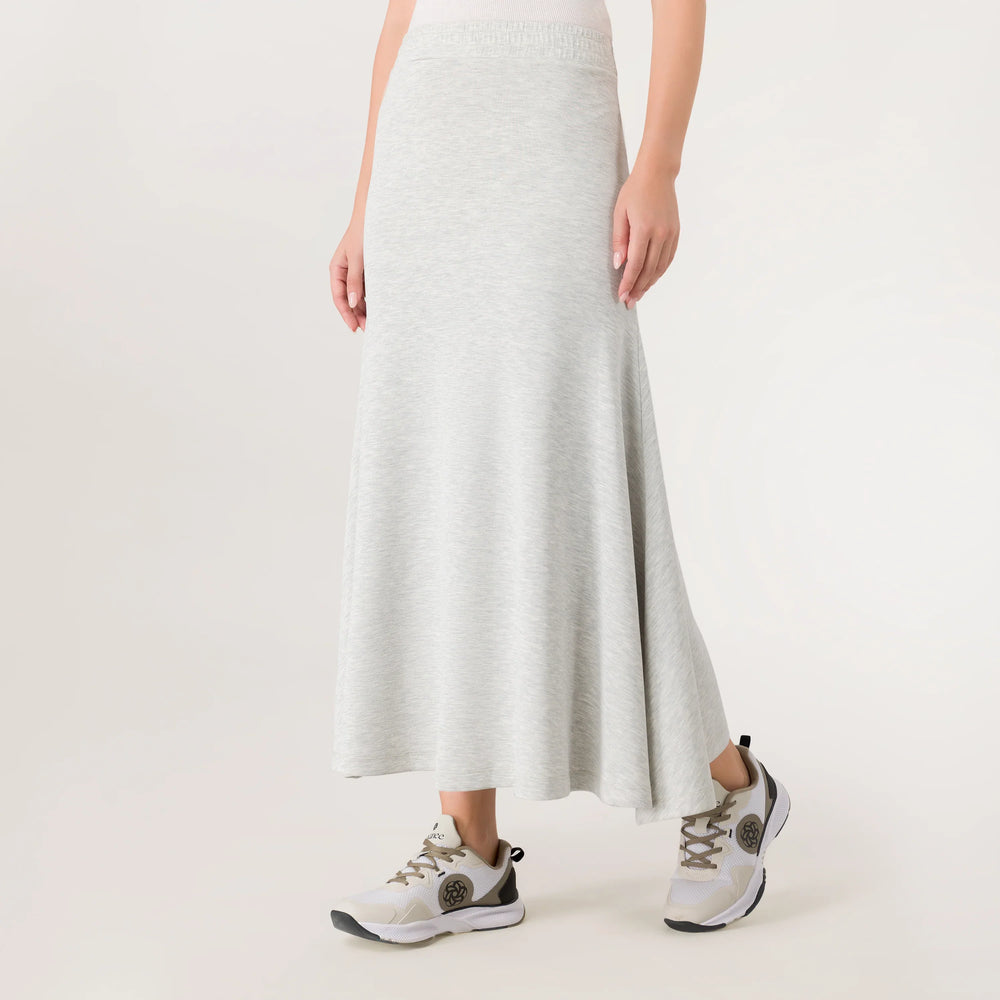 Soft Flared Skirt - SEASONAL GREY MELANGE