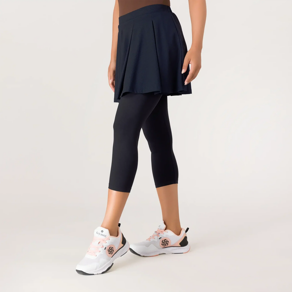 Pique Tennis Skort - SEASONAL NAVY