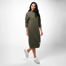 Sweatshirt Dress - SEASONAL GREEN MELANGE