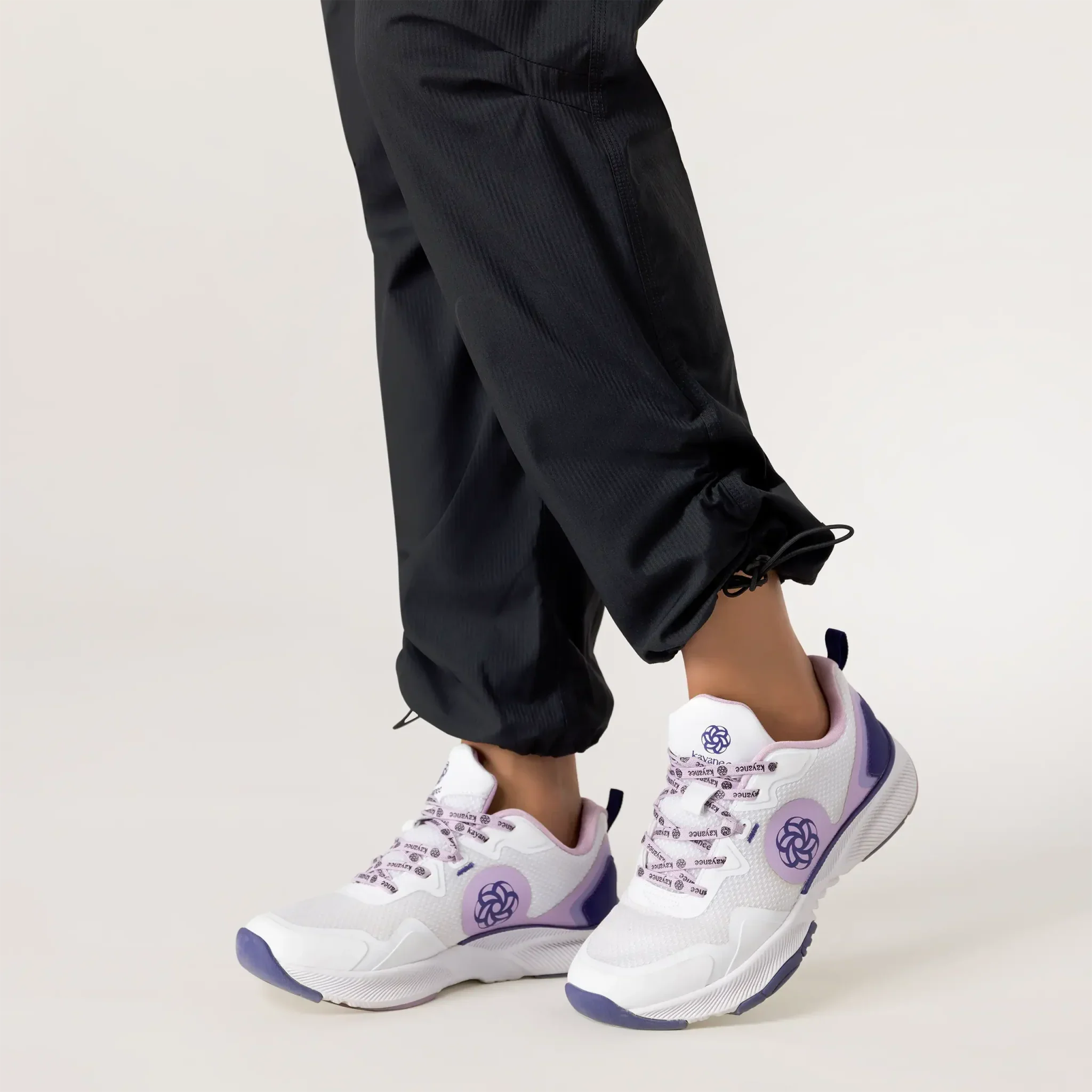 Flashback Nylon Jazz Pants - KDF BLACK