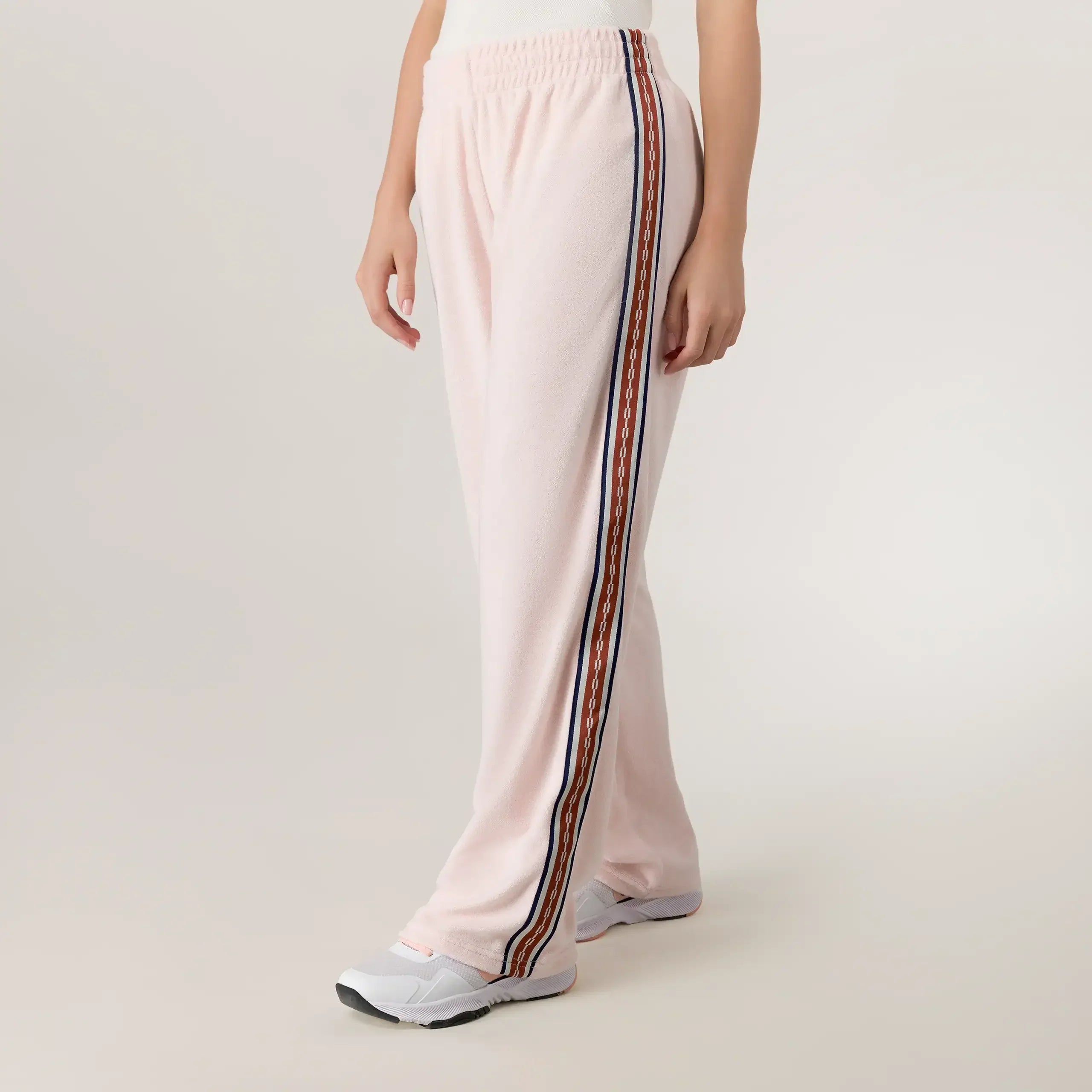 Velour Track Pants - SEASONAL PINK
