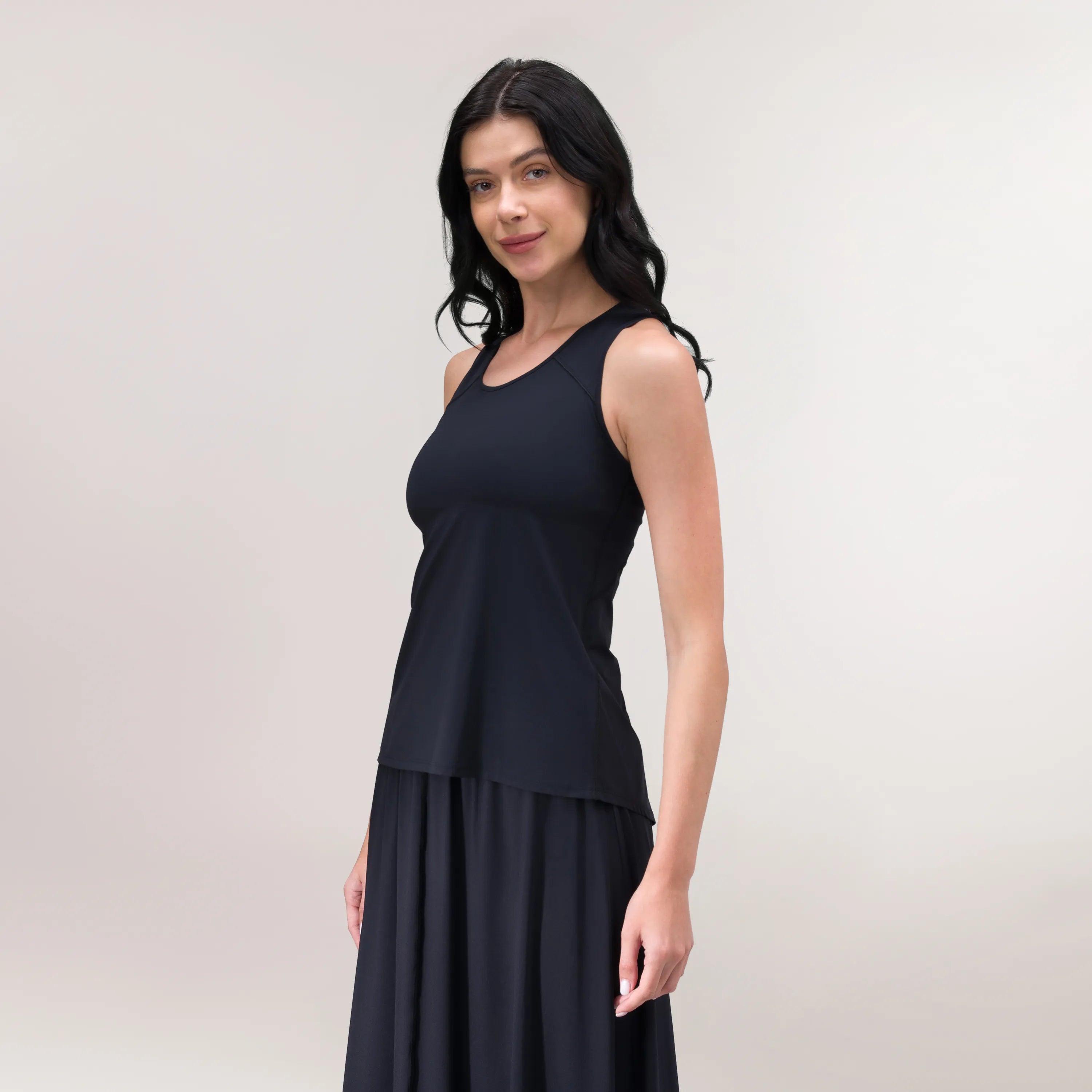 Flow Racerback Top - CORE BLACK