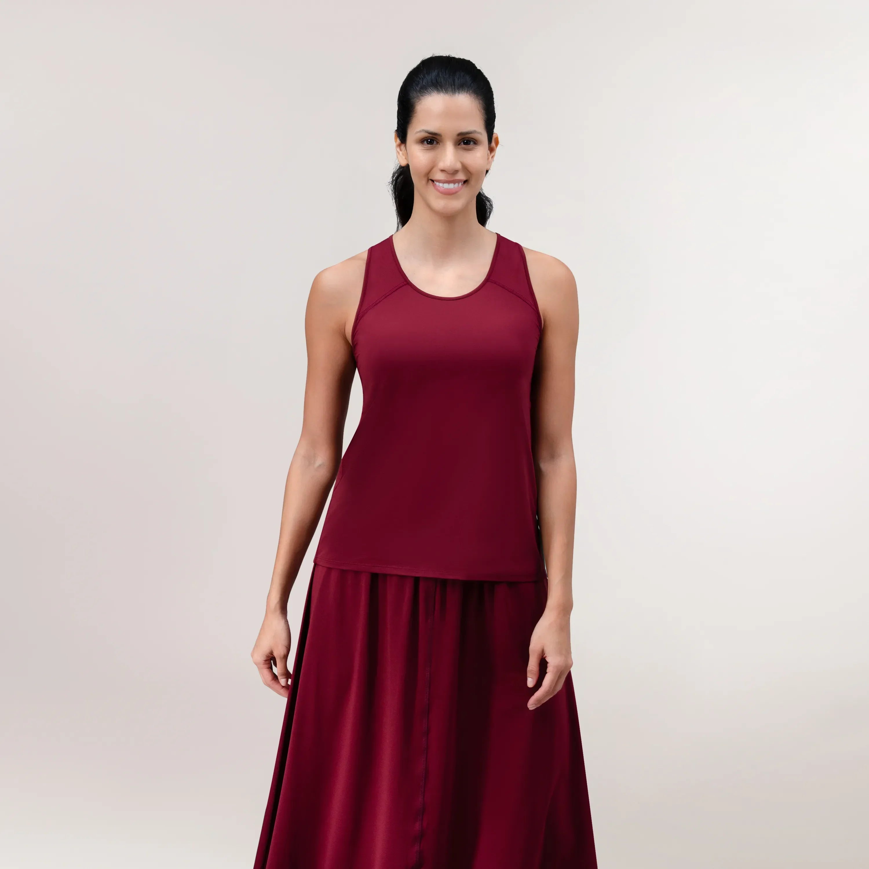 Flow Racerback Top - CORE GRAPE RED