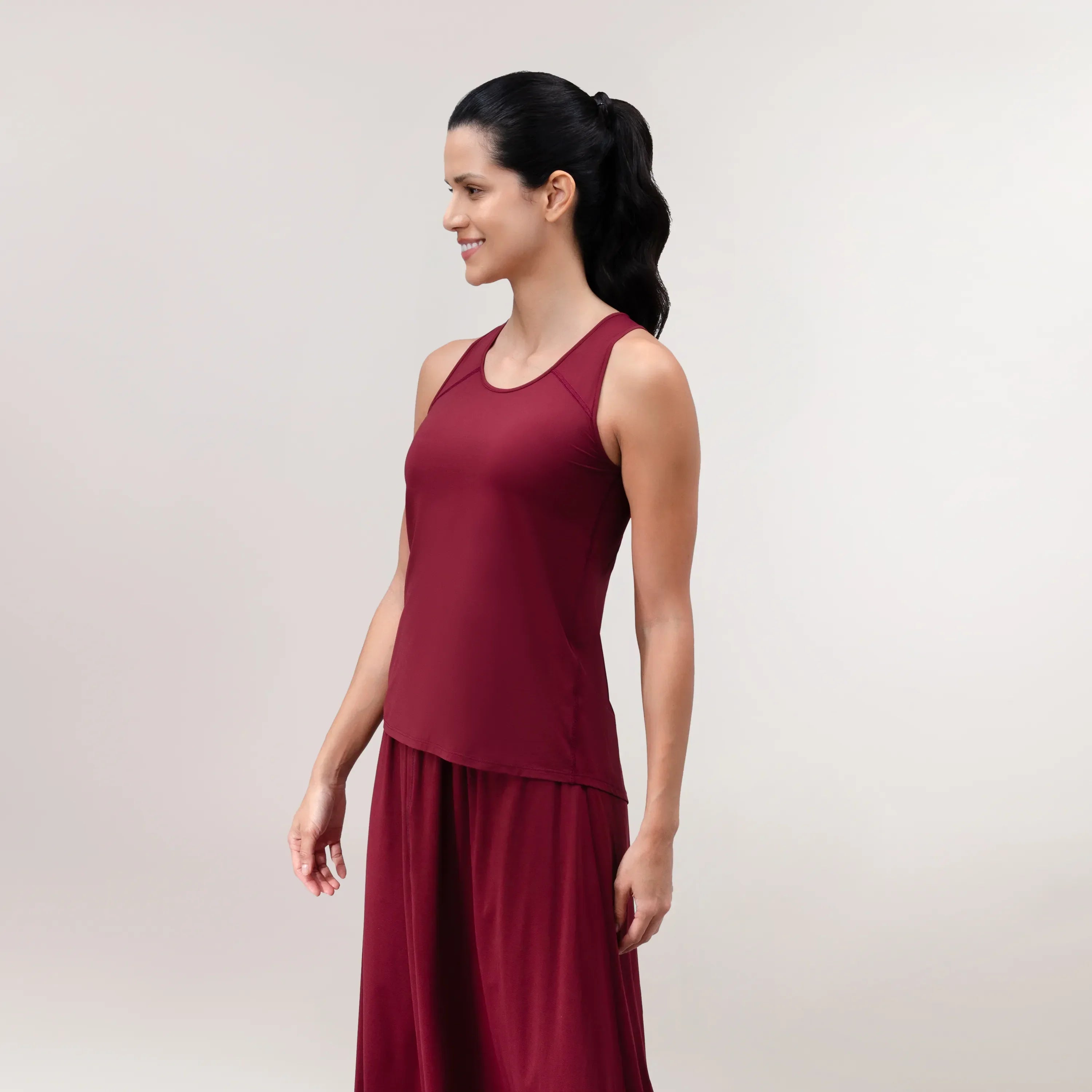 Flow Racerback Top - CORE GRAPE RED