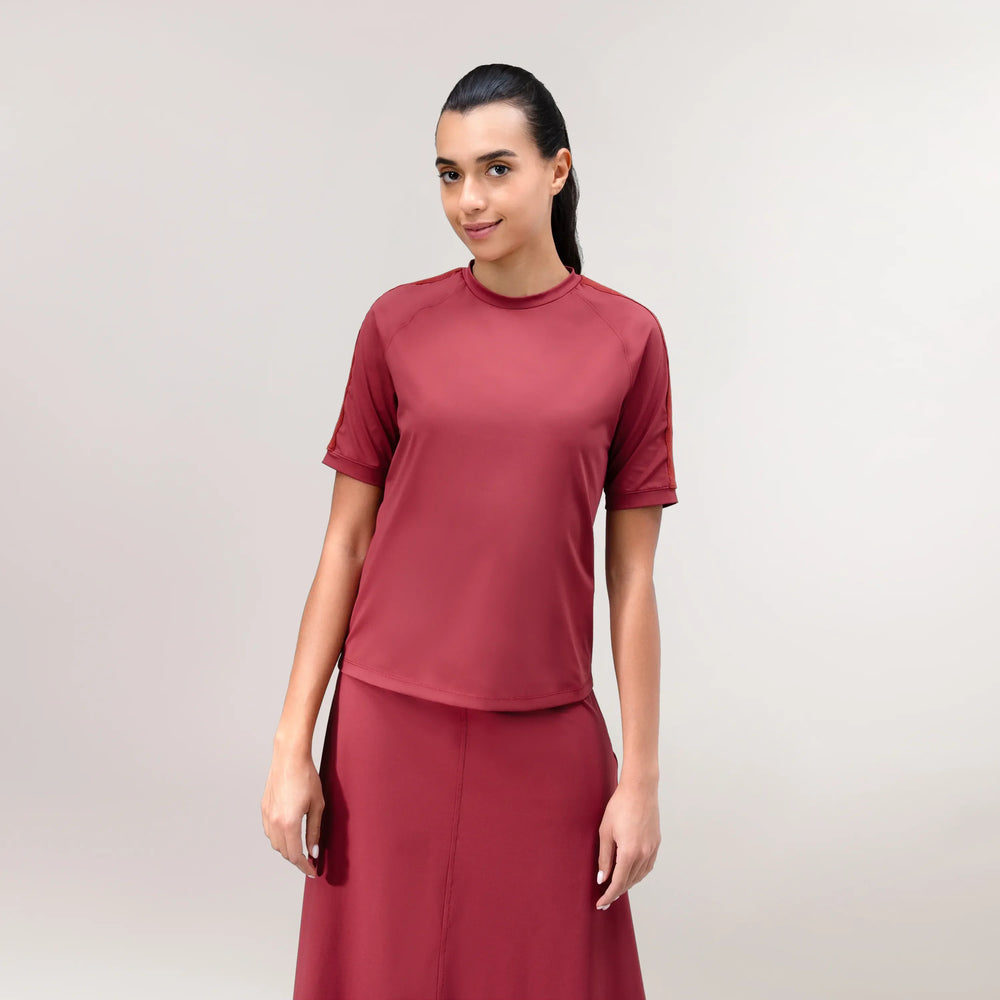 Short Sleeve Tee - SEASONAL GRAPE RED