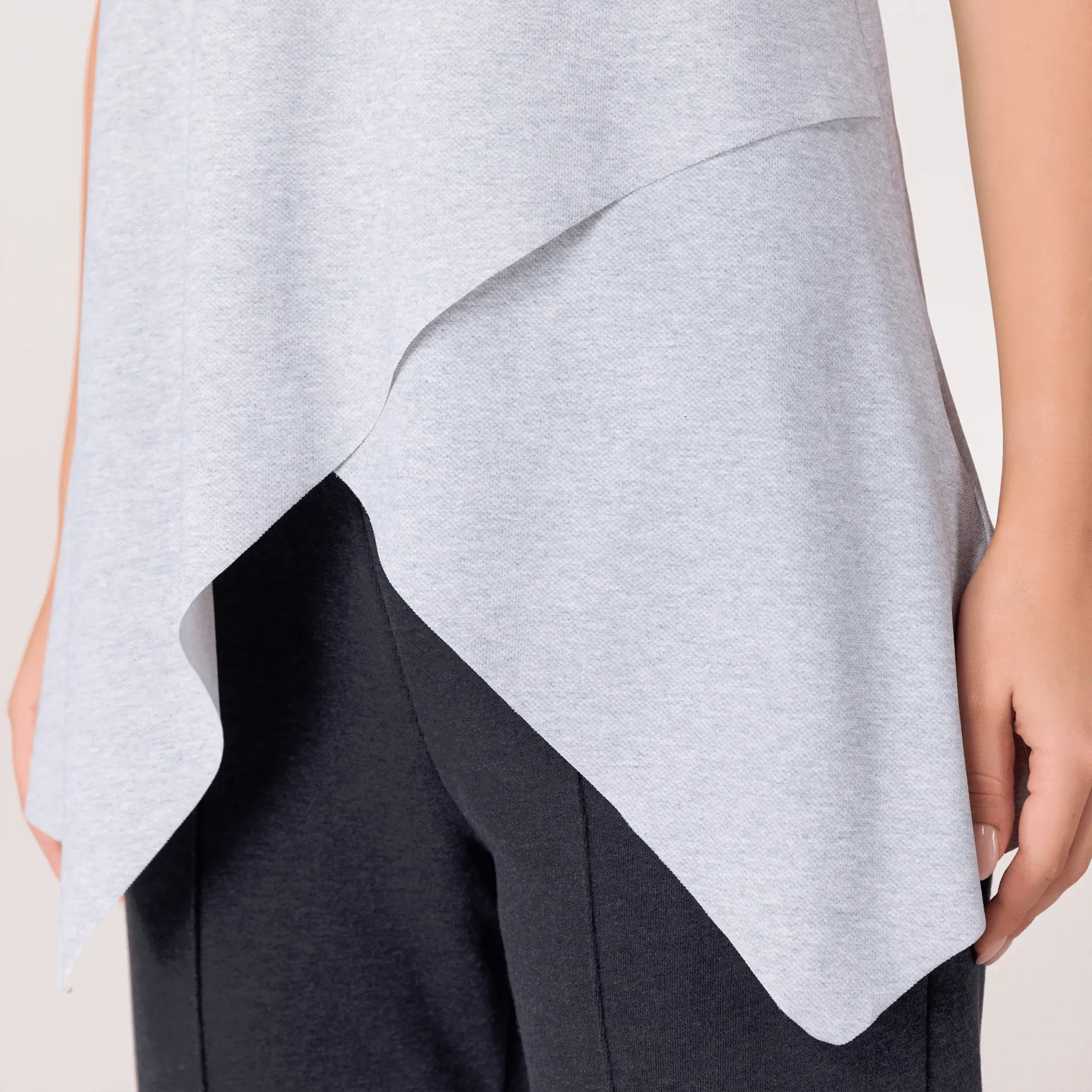 Twirl Studio Top - CORE HEATHER GREY