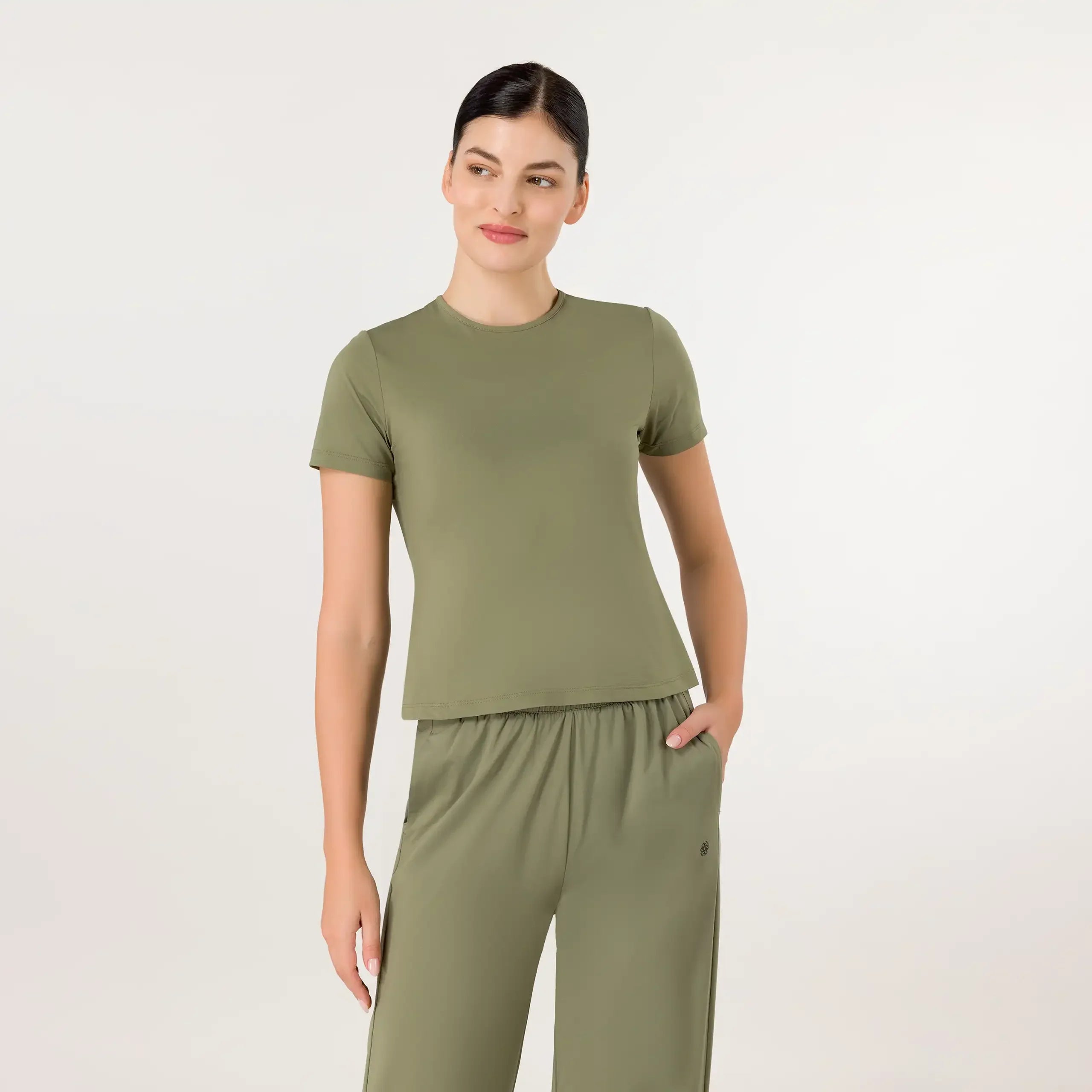 Flow Top - CORE MUSK GREEN