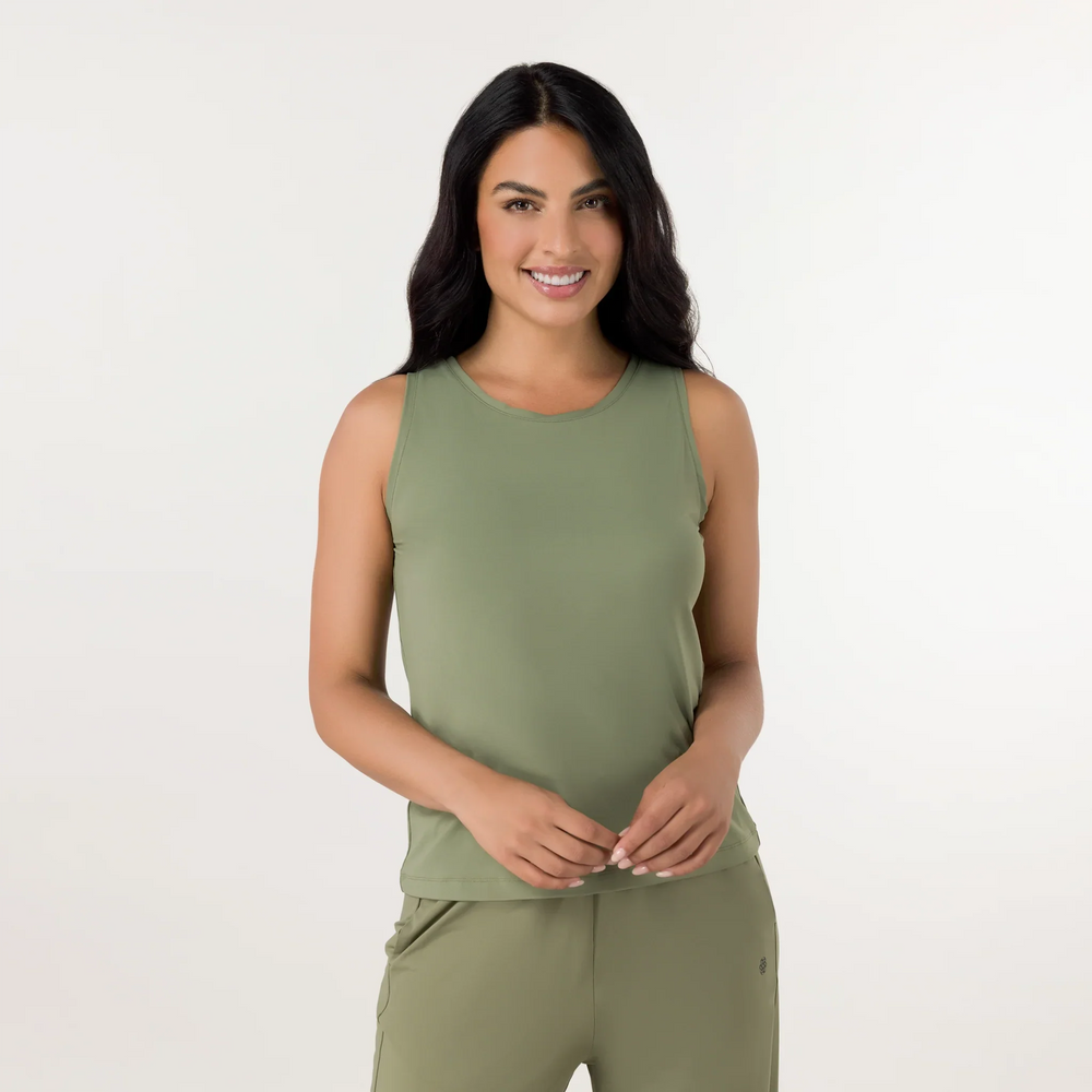 Freestyle Tank Top - CORE MUSK GREEN