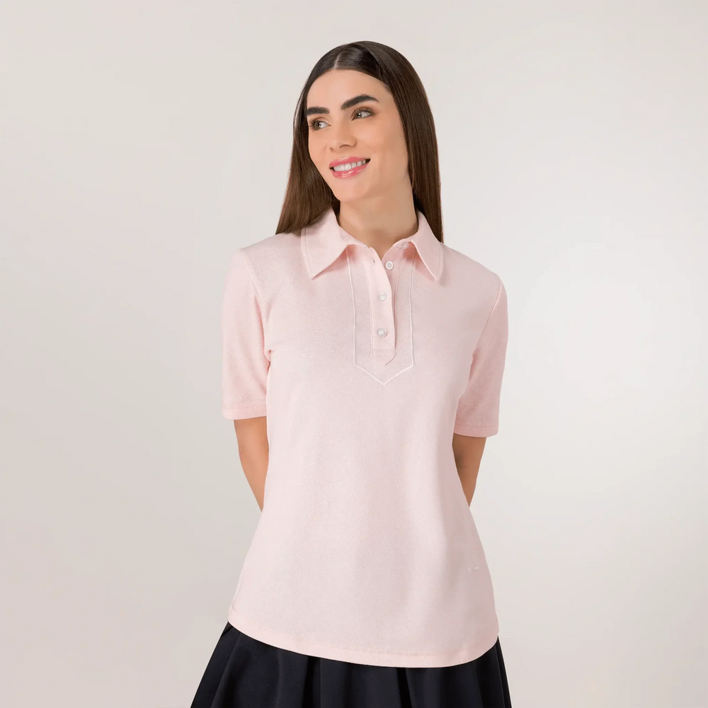 Polo Top - SEASONAL PINK