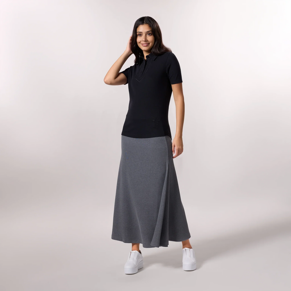 Polo Top - SEASONAL BLACK
