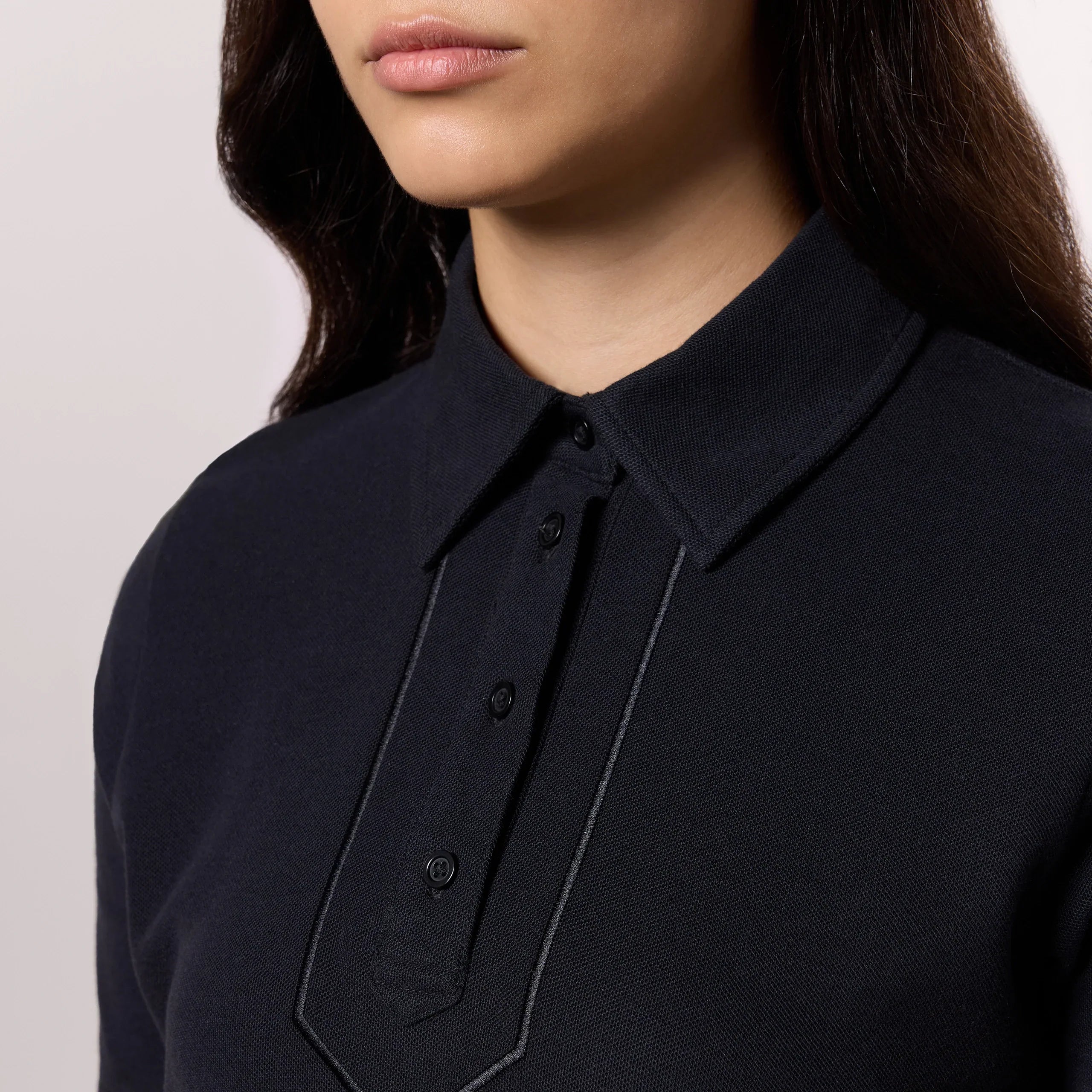 Polo Top - SEASONAL BLACK