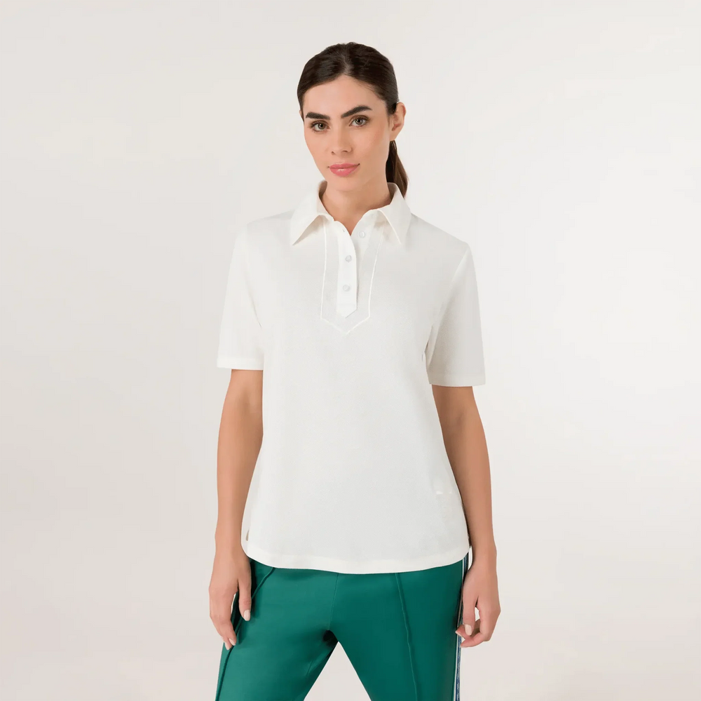 Polo Top - SEASONAL WHITE