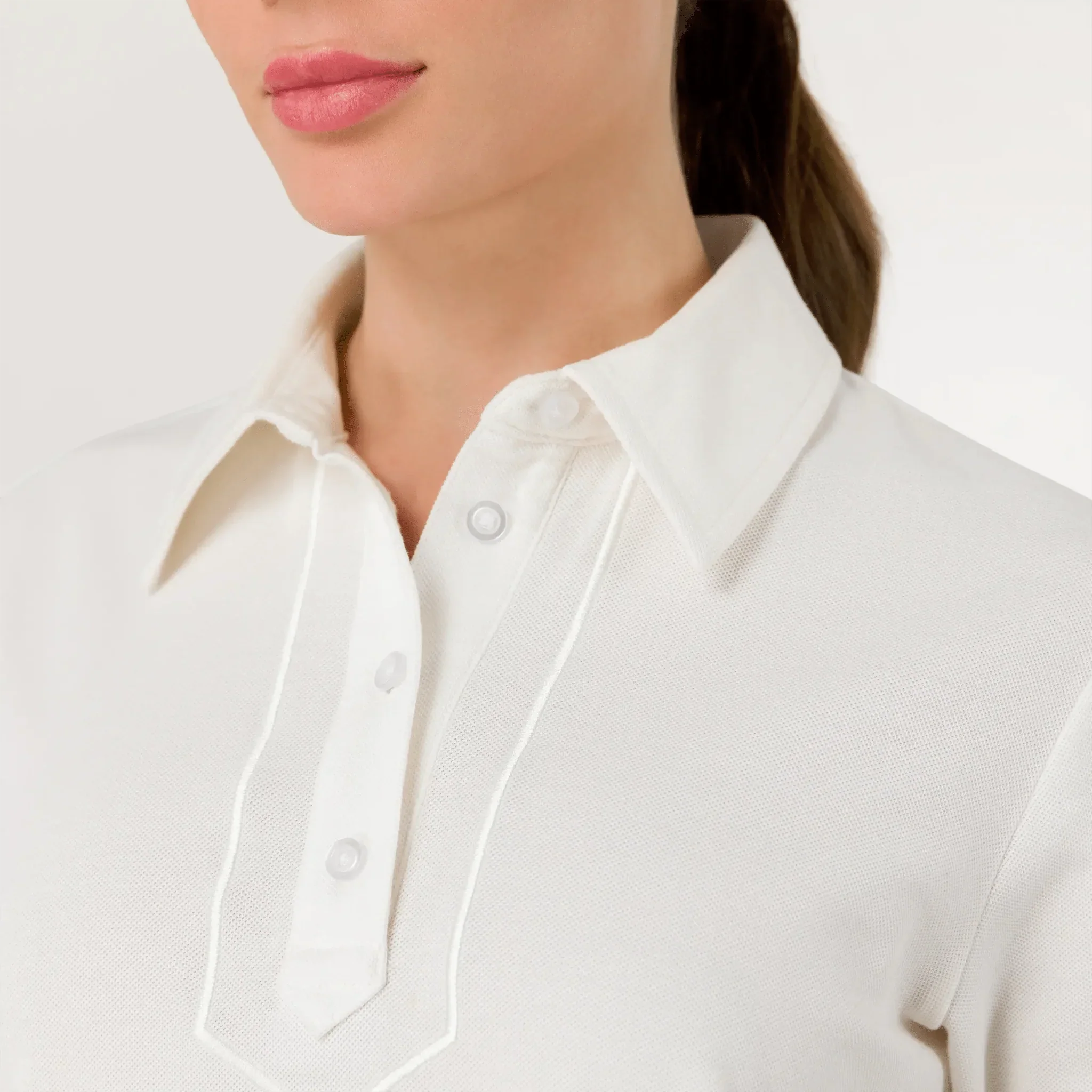 Polo Top - SEASONAL WHITE
